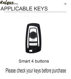 Couvercle de clé à distance ABS pour <span class=keywords><strong>BMW</strong></span> 3 4 5 Series 320i 530i 550i F20 F21 F30 F31 F25 F01 F02 Accessoires d'intérieur - Product Image 2