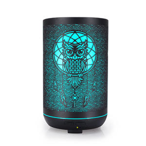 उल्लू आवश्यक तेल विसारक, सुगंध 300ml धातु Aromatherapy अल्ट्रासोनिक शांत धुंध Humidifier हवा खुशबू घर कार्यालय उपहार - Product Image 6