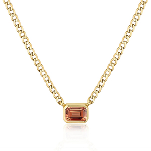 <span class=keywords><strong>Collar</strong></span> de Cadena de Plata de Ley 925 Chapado en Oro para Mujer <span class=keywords><strong>con</strong></span> Colgante de Circonita Cúbica <span class=keywords><strong>con</strong></span> Corte <span class=keywords><strong>Esmeralda</strong></span> y Bisel - Product Image 4