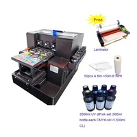 Imprimante UV DTF A4 Syoonjet avec laminateur entièrement automatique, tête Epson pour coques de téléphone, bois, tasses, bouteilles et autocollants en verre