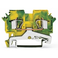 281-607 Bornier de traversée DIN Rail Mount Original Allemand en stock Vert-jaune 281-607
