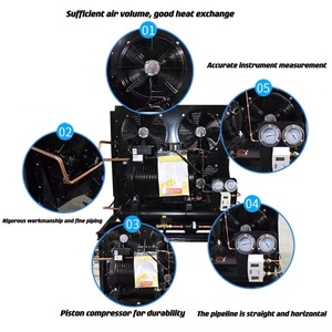 Tùy chỉnh 3HP 5HP 15HP lạnh lưu trữ ngưng tụ đơn vị 380V Tủ đông lạnh ngưng tụ đơn vị - Product Image 5