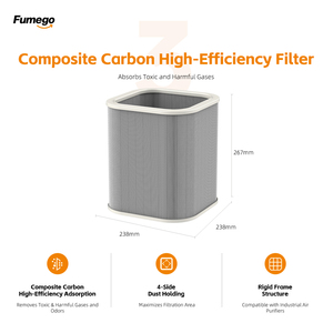 Fumego XF250 Estrattore di Fumi con Filtro HEPA a 4 Lati per il Contenimento della Polvere, Efficienza del 99,97%, Porosità 0,5 µm per l'Estrazione dei Fumi - Product Image 4