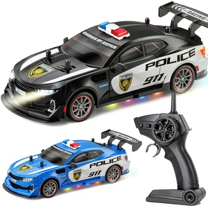 Nouvelle voiture télécommandée RC 2.4G 1/18 4WD 4X4 pour enfants, modèle <span class=keywords><strong>police</strong></span>, avec effets lumineux et de pulvérisation - Product Image 1
