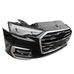 Kit de Carrocería Original de Alta Calidad, Parrilla Delantera para <span class=keywords><strong>Audi</strong></span> A6L C8, Parachoques Delantero Negro con Soporte para Sistema de Refrigeración 2023-2025 - Product Image 3