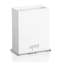 Maßgefertigte Transparente Leder-Lucite Tzedakah-Box Moderne Acryl Jüdische Spendenbox