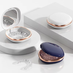 Estuche para Retenedores Dentales, Caja Magnética para Alineadores, Contenedor para Protectores Bucales, Caja de Viaje para Dentaduras Postizas - Product Image 1