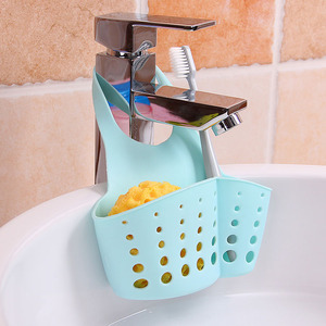 Drain Basket Kitchen Creative Sink Rack Sink Dishwashing Sponge Storage Rack Plastic Faucet Hanging Bag Hanging Basket
