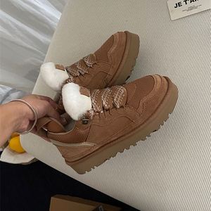 Nouvelles Bottes de Neige Rétro Basses en Peau de Mouton et Fourrure pour l'Hiver 2026, Chaussures Décontractées en Coton pour Couples, Idéales pour la Chaleur - Product Image 5