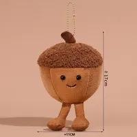 Britse Jellycat-stijl pluche poppenhanger Jc gesimuleerd voedsel fruit groente hangende ornament speelgoed PP katoenen vulling unisex leeftijden