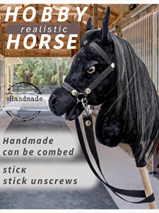 DR Juguetes de Peluche Personalizados: Cabeza de Caballo de Juguete con Palo, Accesorios - Product Image 1