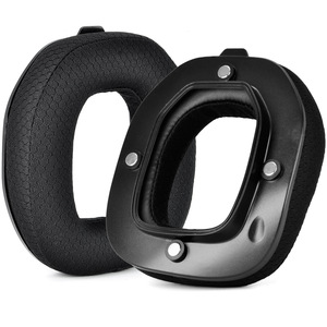 Almohadillas de Repuesto Magnéticas para Auriculares Logitech Astro A40TR A40 TR, Almohadillas Más Gruesas de Cuero Híbrido, Malla de Franela - Product Image 2