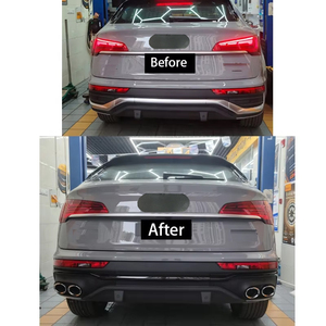 <span class=keywords><strong>Q5</strong></span> <span class=keywords><strong>SportBack</strong></span> Refit et mise à niveau SQ5 Diffuseur arrière et tuyau d'échappement SQ5 4 Out Style Rear Black Lip Pipe pour <span class=keywords><strong>Audi</strong></span> 2021 2022 <span class=keywords><strong>2023</strong></span> - Product Image 5