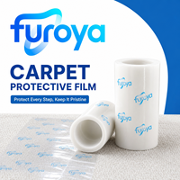 Rouleau de film plastique imperméable pour la protection des tapis, largeur 60 cm, conçu pour les projets de peinture et de rénovation résidentiels