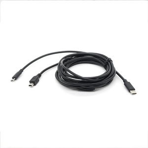 Cavo di alimentazione Splitter a <span class=keywords><strong>Y</strong></span> di estensione di ricarica dati da 2 in 1 maschio di alta qualità da tipo <span class=keywords><strong>C</strong></span> a Micro e Mini USB - Product Image 1