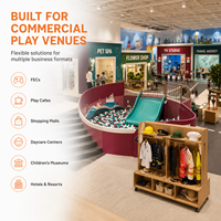 Équipement de terrain de jeu intérieur, Spa commercial pour animaux de compagnie, Flower TV, Science Ball Pit City, Conforme RoHS, Projet préscolaire