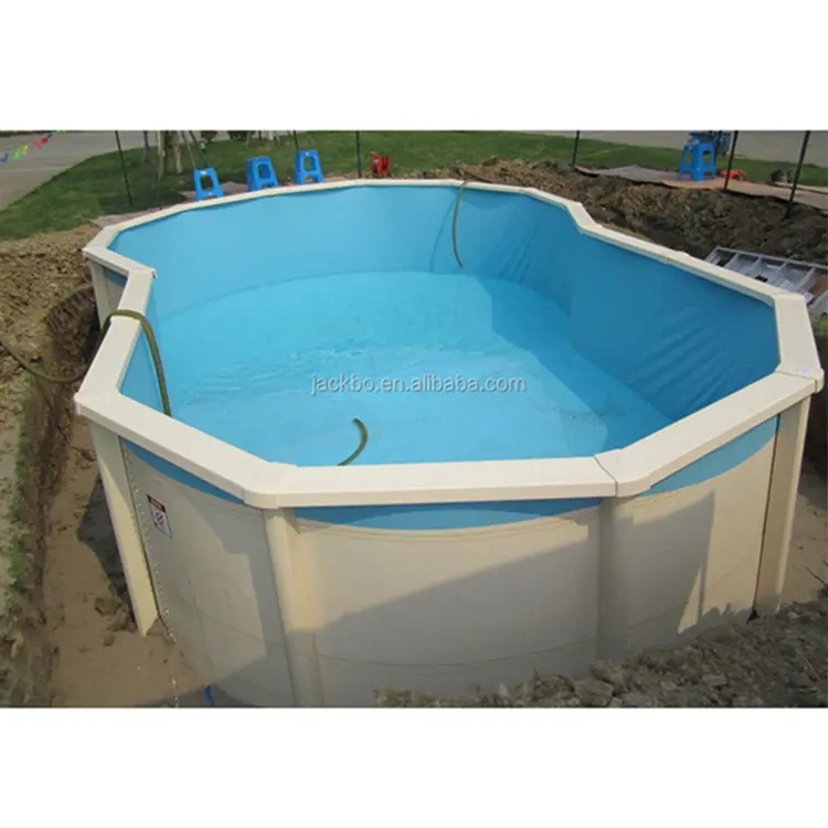 Piscinas plásticas, piscina de fibra de vidro, deslizamento de piscina usado