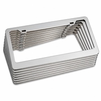 Support de plaque d'immatriculation de voiture personnalisé en aluminium, style premium, finition imprimée avec fixation sécurisée pour accessoires de véhicule