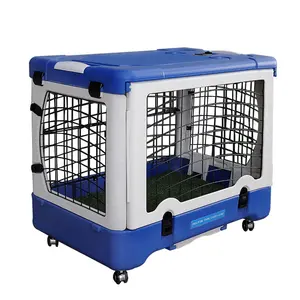 Cage de voyage en plastique pour chien, cage pour animaux, cage pour chat et chien