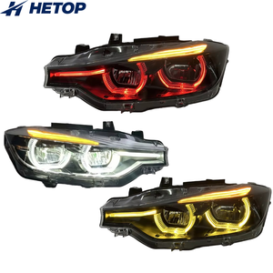 Phares HETOP F30 2012-2018 Série 3, style DRL à triple couleur, phares LED pour voiture, accessoires Plug and Play pour HETOP F30 - Product Image 1