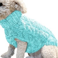 Automne hiver chien pull à la mode couleur unie torsion tricoté vêtements chauds confortable XL taille plusieurs couleurs disponibles