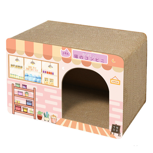 Modern Luxury Cat Scratching Board Carton Cat Tree Vertical TV-Shaped 3D Extra-Large Pet Cat Kitten Supplies