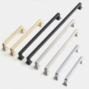Modern Zinc Alloy <b>Door</b> <b>Handles</b> for Bedroom Hotel Dresser <b>Kitchen</b> <b>Cabinets</b>-High-quality Easy Installation European Simple Design - Product Image 4