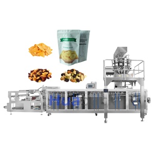 Electric Automatic <b>Stand</b>-Up Zipper Pouch Packing Machine Bearing Chemical Food Beverage High Productivity PLC Pump Motor - Product Image 1