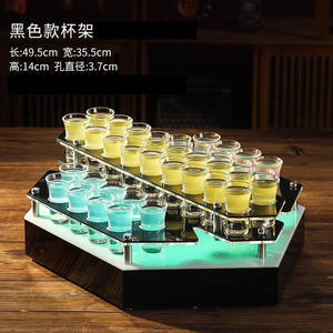 彩虹发光发光酒杯pc塑料鸡尾酒射灯眼镜架 - Product Image 6