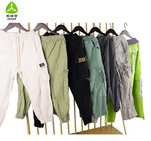 Wholesale Credential Recycling Mixed Long Pants Used Clothing Second Hand Designer Clothes