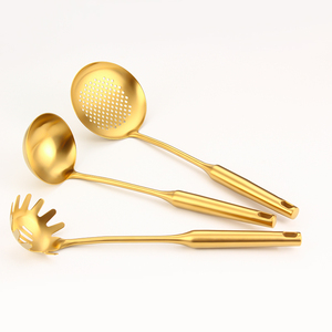 Cuchara para Sopa <span class=keywords><strong>de</strong></span> Acero Inoxidable, <span class=keywords><strong>Utensilios</strong></span> <span class=keywords><strong>de</strong></span> <span class=keywords><strong>Cocina</strong></span>, Herramientas <span class=keywords><strong>de</strong></span> <span class=keywords><strong>Cocina</strong></span> Doradas, Gran Venta - Product Image 4