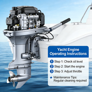 Moteur polyvalent 60HP |   Puissance ultime pour yachts, bateaux rapides et pêche |   Durabilité inégalée - Product Image 4