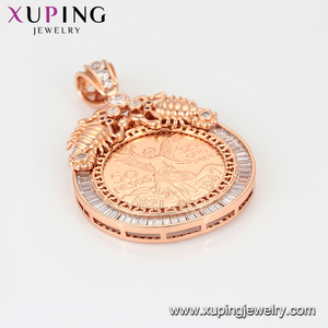 Xuping-colgante de foto grande chapado en oro rosa, foto, moneda de recuerdo, joyería, 33072, 33072 - Product Image 4
