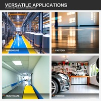 Peinture époxy autolissante pour sols, résistante à l'usure, sans poussière, haute brillance, pour parkings, entrepôts industriels, béton