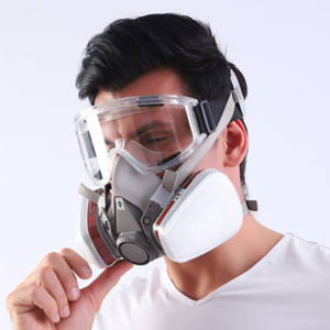 Masker Gas Respirator Anti debu, masker Gas pelindung wajah Respirator dengan filter banyak digunakan - Product Image 4