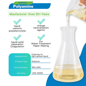 Bluwat Polyamine <strong>Solution</strong> (Cationic Amine Polymer) for Swimming Pool Water Recycling and Clarification ISO9001 Certified - Product Image 2
