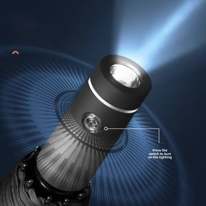 Vente en gros <span class=keywords><strong>Parapluie</strong></span> lampe de poche anti-vent automatique bonne qualité résistant aux tempêtes <span class=keywords><strong>Parapluie</strong></span> LED 3 plis pour <span class=keywords><strong>homme</strong></span> - Product Image 3