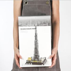 Good Selling Wange ABS <b>Plastic</b> Building <b>Blocks</b> Educational Toy Model Dubai Burj Khalifa Architecture Creative DIY Enthusiasts - Product Image 4