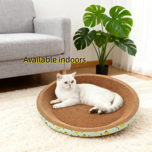 Zware, in hoogte verstelbare krabpaal met gegolfd papier & hennep, geen pluisjes, voor agressieve krabbers - Product Image 4