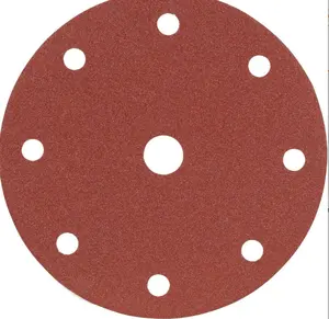Papel disco abrasivo de veludo (A) 8 furos 150mm