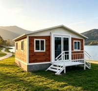 Maison préfabriquée modulaire extensible de 30 pieds à assemblage rapide en un clic, cabane de luxe, villa d'invités pour jardin, glamping, mini-maison de villégiature