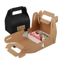 Boîte d'emballage en carton imprimé personnalisé, qualité alimentaire recyclée, à emporter, poulet frit, gâteau mousse, papier kraft, vente en gros