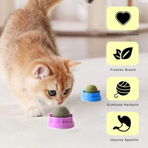 Juguete Multifuncional Giratorio para Gatos con Hierba Gatera y Menta, Pelota de Hierba Gatera para Limpieza Dental, Juguete de Aguacate con Hierba Gatera - Product Image 5