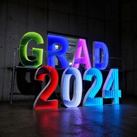 Enseigne lumineuse murale autoportante 3D avec miroir infini, affichage LED effet tunnel abysse pour bars, clubs, halls d'hôtels