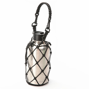 수제 <span class=keywords><strong>paracord</strong></span> 직조 그물 병 홀더 야외 하이킹 물병 홀더