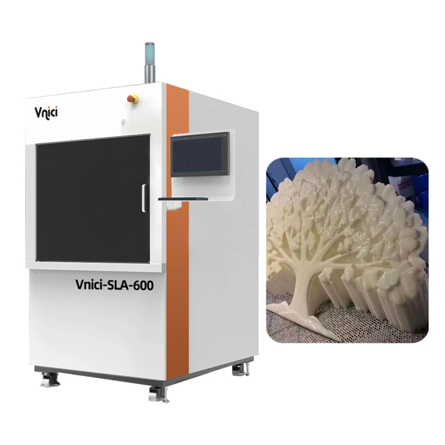 Fast Printing Automatic New Industrial Type SLA 600 3D Printer with ABS Material USB Connectivity and 1 Year Warranty