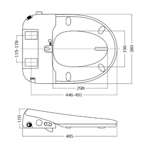Nouvel arrivage : Siège <span class=keywords><strong>de</strong></span> toilette intelligent chauffant moderne pour salle <span class=keywords><strong>de</strong></span> bain, avec couvercle allongé en U, télécommande et séchage à air chaud - Product Image 6