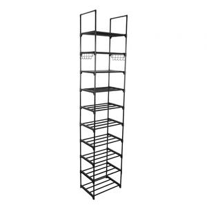 Scarpiera in metallo alto convertibile e allungabile organizzatore di stoccaggio per mobili per la casa per il bagno camera da letto o soggiorno - Product Image 2