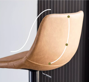 Sillas de Bar y Sillas de Restaurante al por Mayor de Fábrica, Silla de Bar Giratoria de Cuero PU de Alta Gama, Silla de Bar de Cuero <span class=keywords><strong>Italiano</strong></span> - Product Image 2