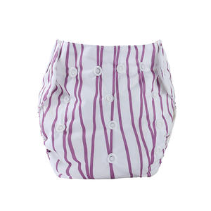 Couches lavables écologiques Couche pour bébé <span class=keywords><strong>Culotte</strong></span> imperméable réutilisable Couches lavables de couleur unie pour bébé de 0 à 12 mois - Product Image 5